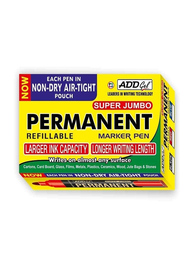 ADD Gel مجموعة أقلام تحديد دائمة من الجل من ADD، تتكون من 10 أقلام (أزرق) - Image 5