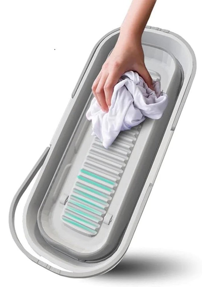 دلو ماء سيليكون قابل للطي – تصميم عملي لتوفير المساحة والاستخدام المتعدد - Image 4