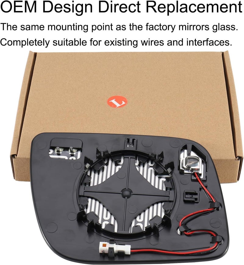Tempsnow Driver Side Mirror Replacement for Ford Explorer 2011-2019 with BSD Heated Left Side View Mirror Glass - Image 4