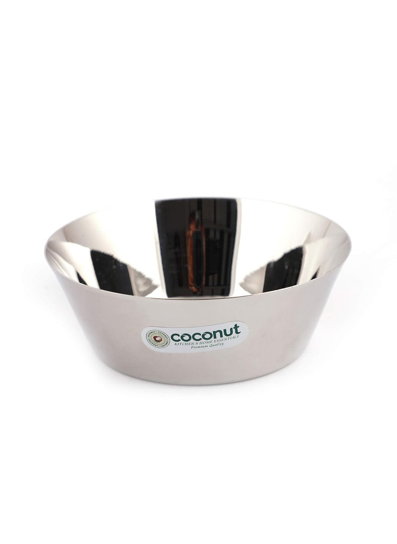 Coconut coconut Stainless Steel H1 Regular Halwa Plate/Serving Plates/Snacks Plate - Small - Pack of 6(Diameter - 10Cm)  - Image 3