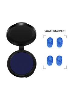 Generic 6 Round Blue Fingerprint Ink Pads - Professional, Quick-Drying Ink for Office and School - Erasable and Easy to Use for Clear Impressions  - Image 2