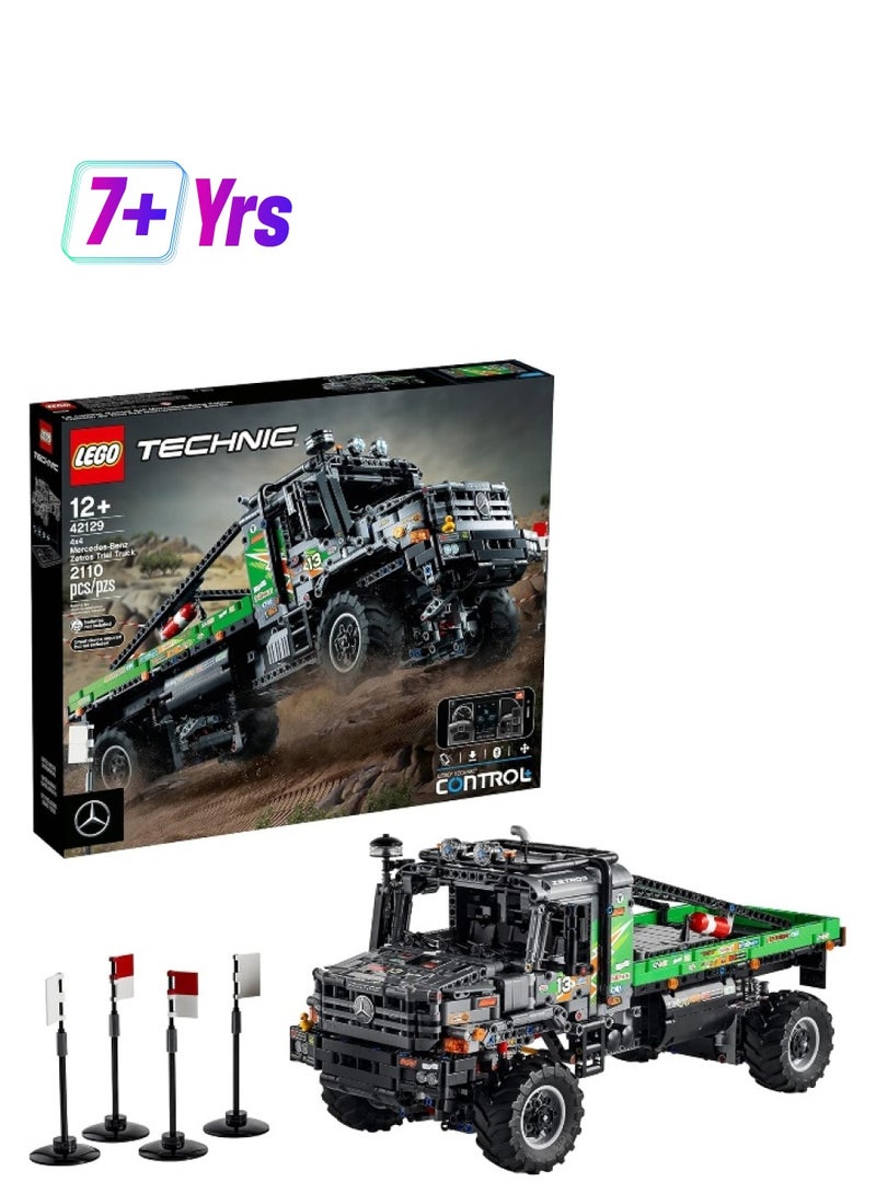 LEGO Technic App-Controlled 4x4 Mercedes-Benz Zetros Trial Truck 42129 Building Toy Set for Kids, Boys, and Girls Ages 12+ (2,129 Pieces) - Image 1