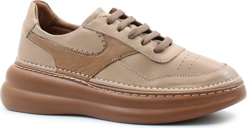 Fast Step Genuine Leather Women's Daily Casual Sneakers Comfortable Lace-Up Sports Summer Lightweight Shoes 409za3051
