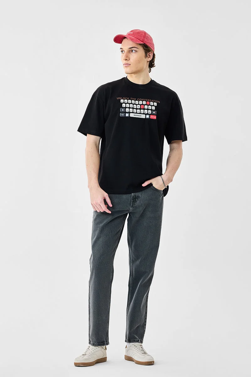 SNITCH Oversized 100% Cotton Graphic T-Shirt