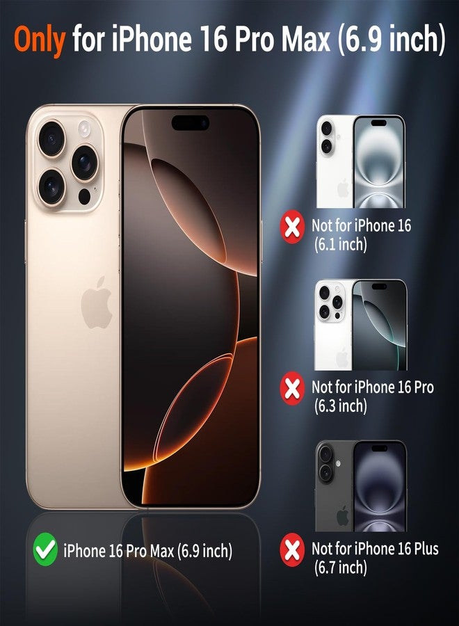 استلق جراب SUPFINE المغناطيسي لهاتف iPhone 16 Pro Max (متوافق مع MagSafe) (حماية فائقة ضد السقوط بمعايير عسكرية) جراب نحيف شفاف غير لامع مقاوم للصدمات ومضاد لبصمات الأصابع، لون أخضر لامع - Image 2