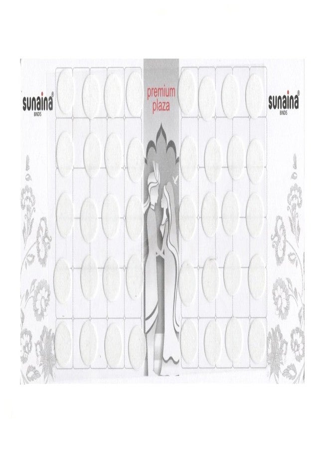 Sunaina Premium Plaza White Bindi for Women Size-6 (Size 13MM) (SPPMW106) - Image 3