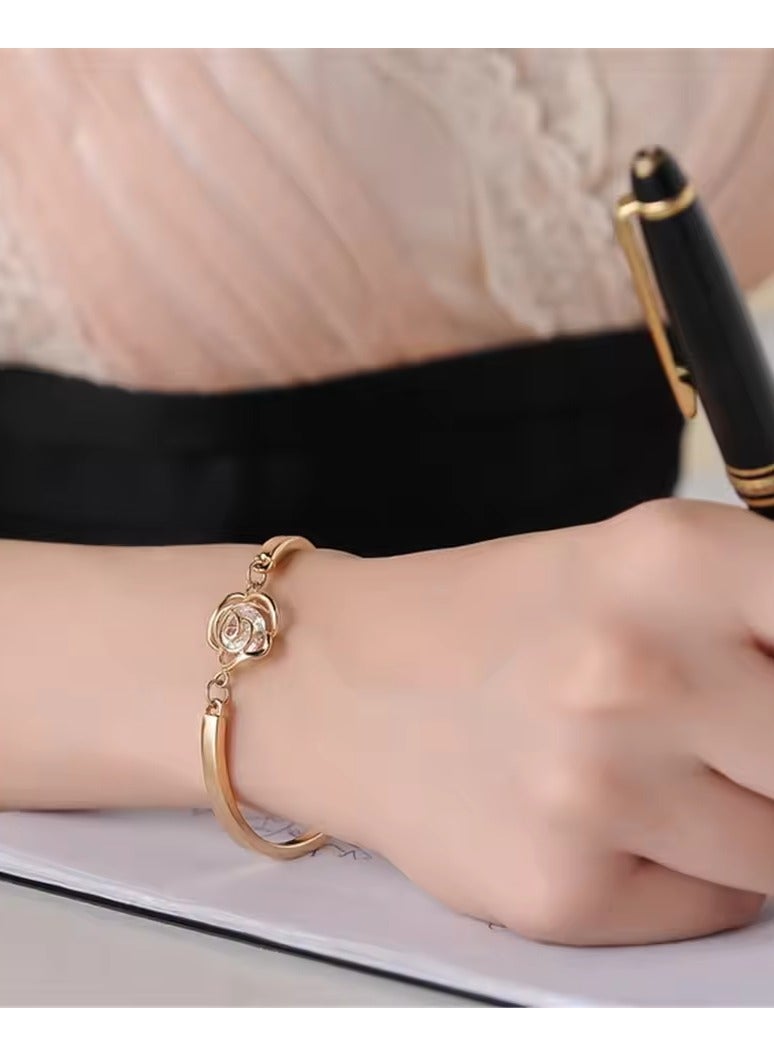 دبي جاليري AAA+ Cubic Zircon high quality Flower Bracelets for Women Birthday Mother's Day Jewelry Gift - Image 3