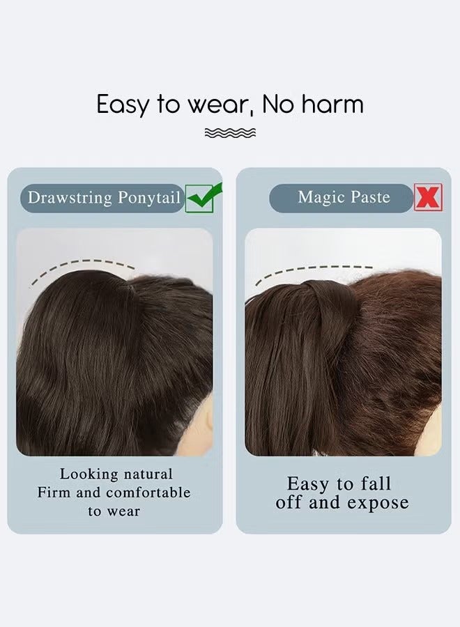 جي أس شعر ناعم طبيعيّ 60cm ( 24 بوصة ) - بني غامق - Image 4