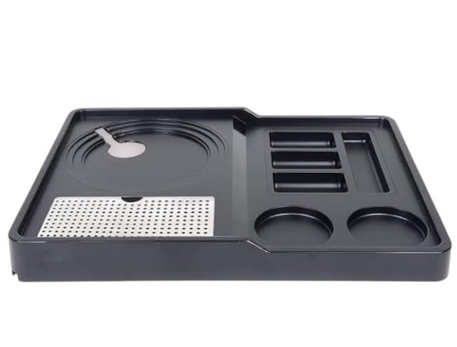 PAUL SONS Hospitality for Kettle Tray Made of ABS Plastic Square Big, Black (Pack of 6Pc) - Image 5