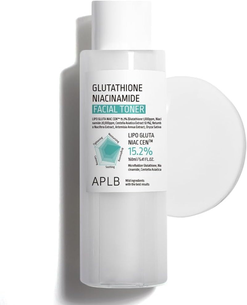 APLB Glutathione Niacinamide Facial Toner  LIPO GLUTA NIAC CEN 152 541 FLOZKorean Skincare Replenishing Moisture Revitalize for Gentle and Improve Skin Texture Through Niacinamide