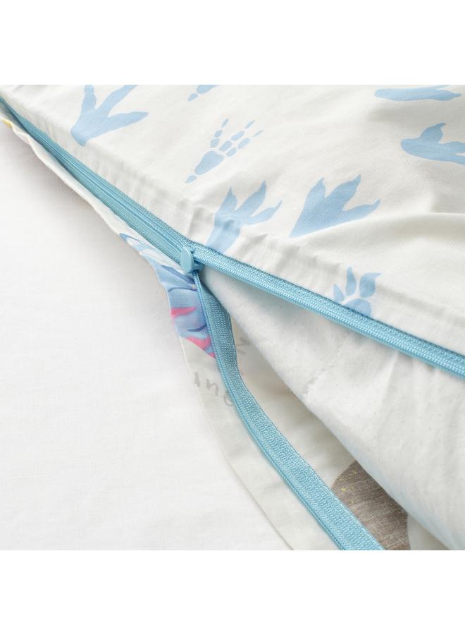 Zaboon Duvet cover and pillowcase, Dinosaurs/white, 150x200/50x80 cm - Image 5