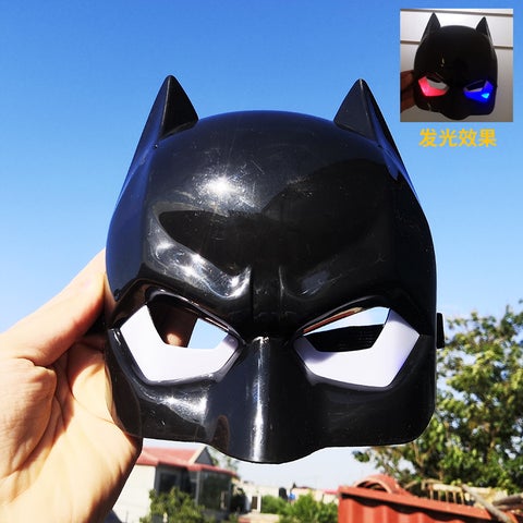 Children Luminous Spiderman Mask Avengers Series Iron Man Batman Cute Cartoon Anime Mask