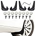 HAOBO 4PCS Car Mud Flaps Black Mud Flaps Splash Guards Front Rear Mud Flaps Splash Guards No Drilling Mudguards Fenders Car Exterior Accessories Universal for Most Cars Sedan Vehicle - Image 2