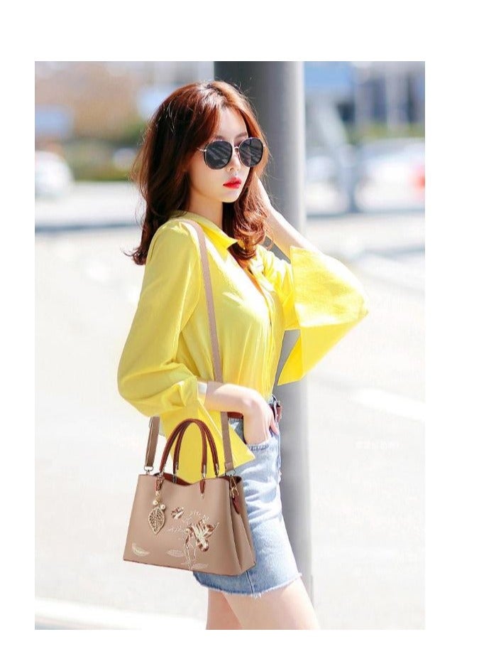 Chinese Embroidery Style Genuine Leather Handbag  - Image 5