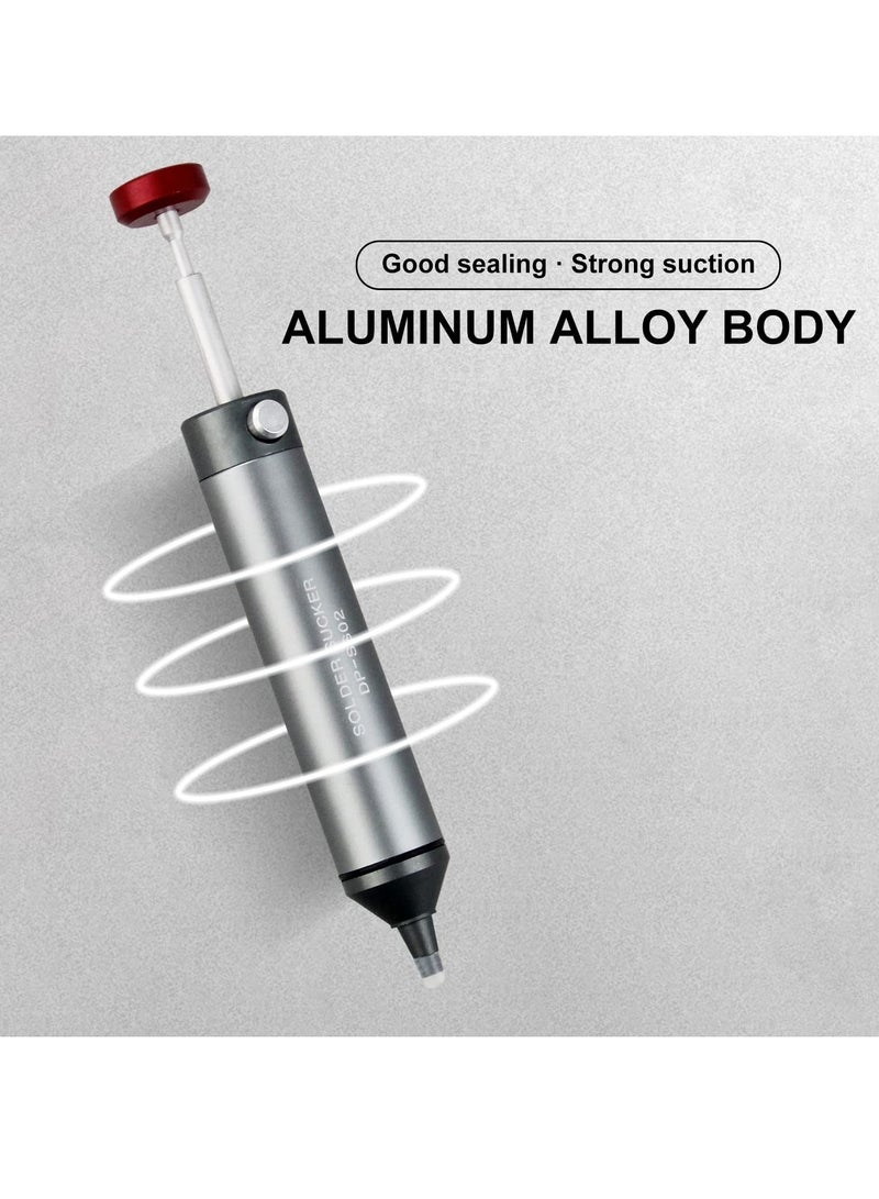 SYOSI SYOSI Desoldering Pump Solder Sucker, Desoldering Tool for Through-Hole Desoldering with Strong Vacuum Suction, Heat Resistant Elastic Silicone Tube - Image 2