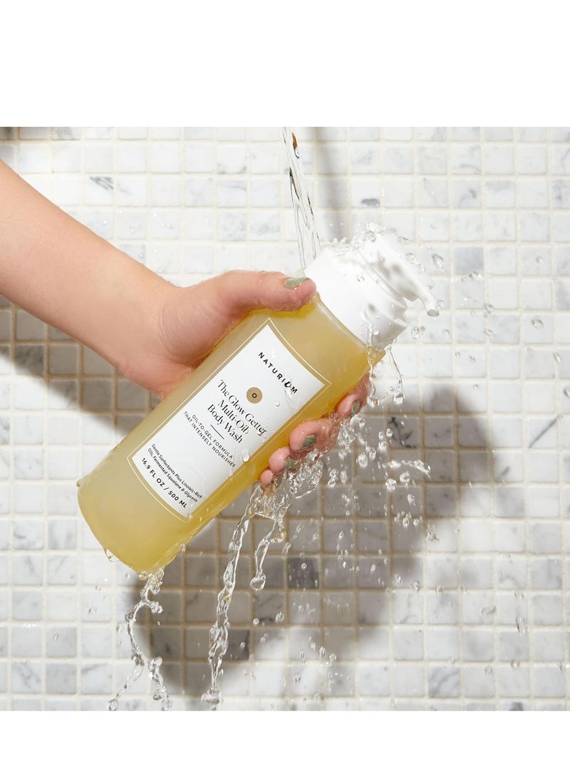 NATURIUM Naturium The Glow Getter Multi-Oil Hydrating Body Wash, Gentle Cleanser, 16.9 oz (Duo 2-Pack)  - Image 4