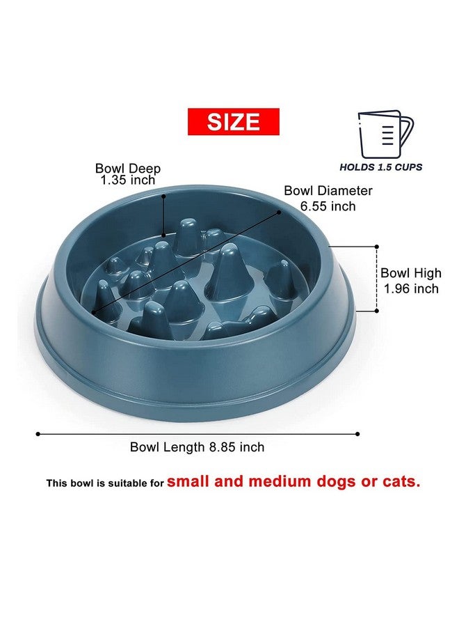 إيميلي بيتس وعاء طعام بطيء متين للكلاب يبطئ سرعة الأكل ويزيد من وقت الأكل، ويمنع الاختناق، ولا ينزلق وسهل التنظيف (أخضر) - Image 3
