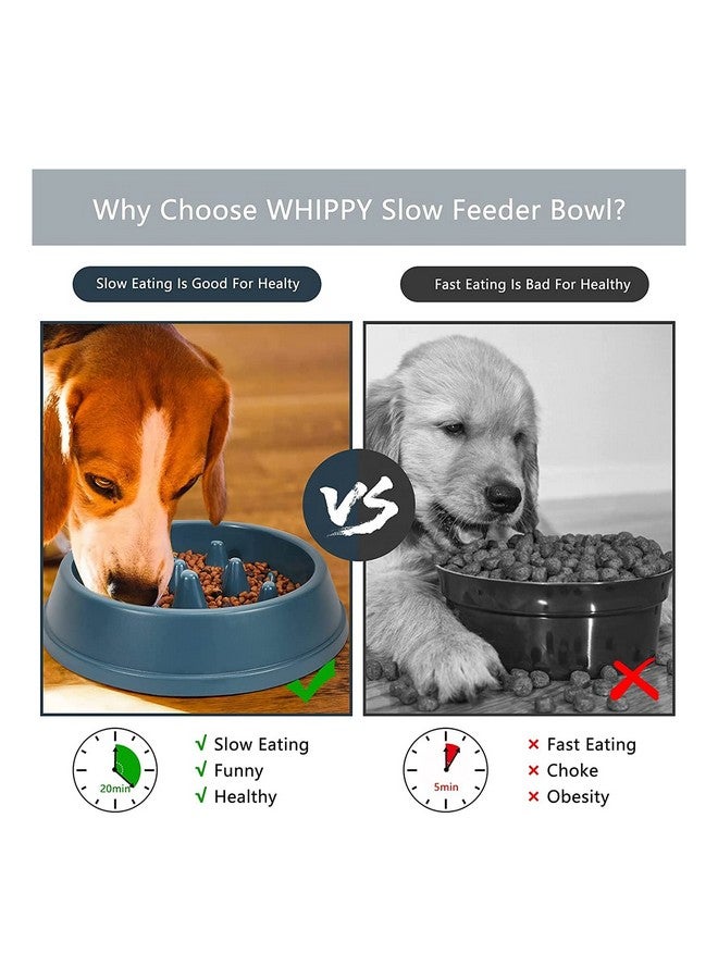 إيميلي بيتس وعاء طعام بطيء متين للكلاب يبطئ سرعة الأكل ويزيد من وقت الأكل، ويمنع الاختناق، ولا ينزلق وسهل التنظيف (أخضر) - Image 4