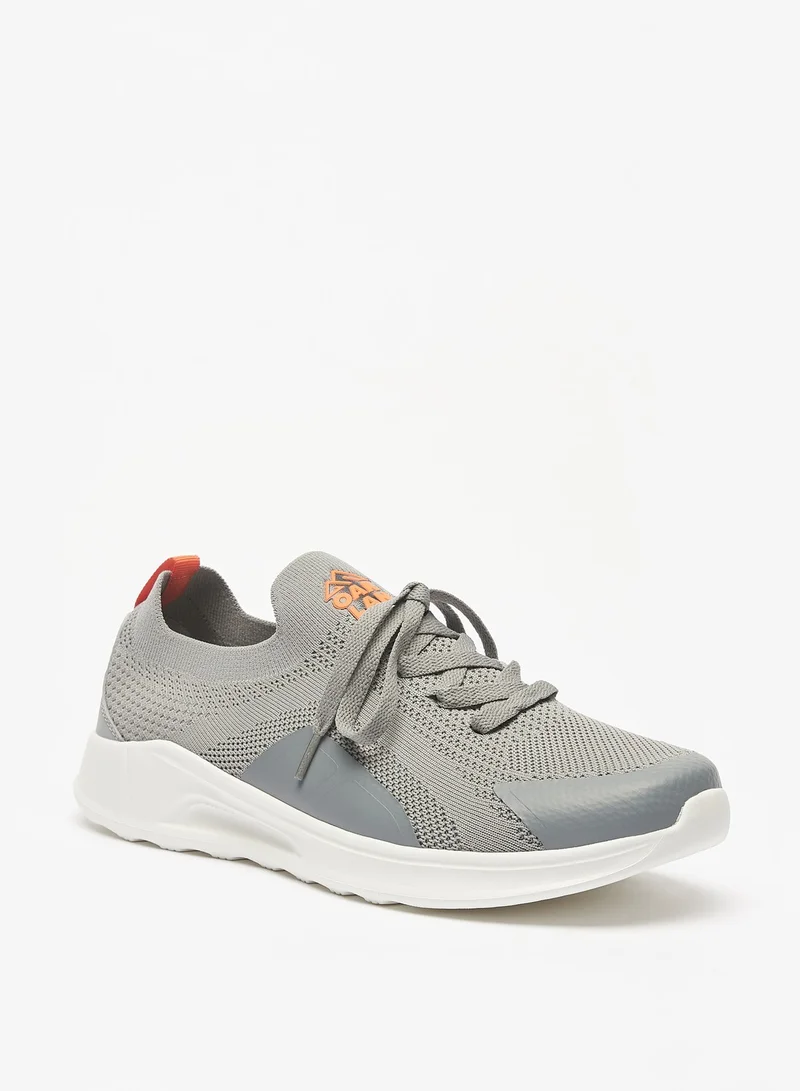 Oaklan by Shoexpress Textured Slip On Mens' Sports Shoes with Lace Detail
