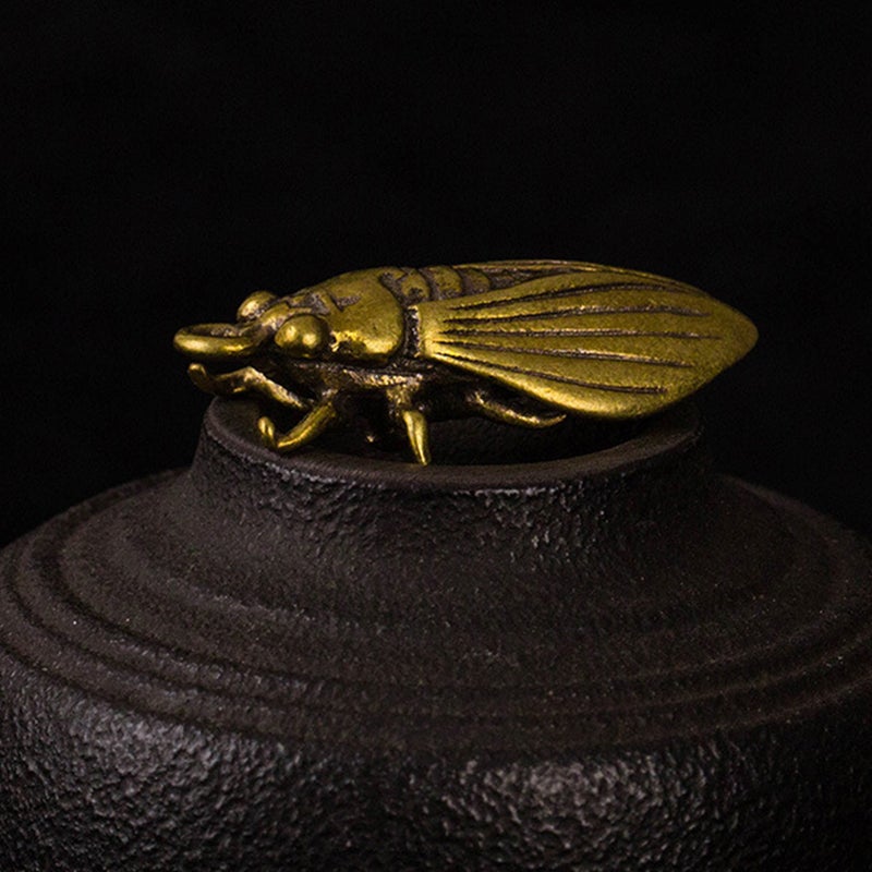 💍 علاقات مفاتيح نحاسية بشكل سيكادا بأناقة عصرية للأعمال اليدوية - Image 3