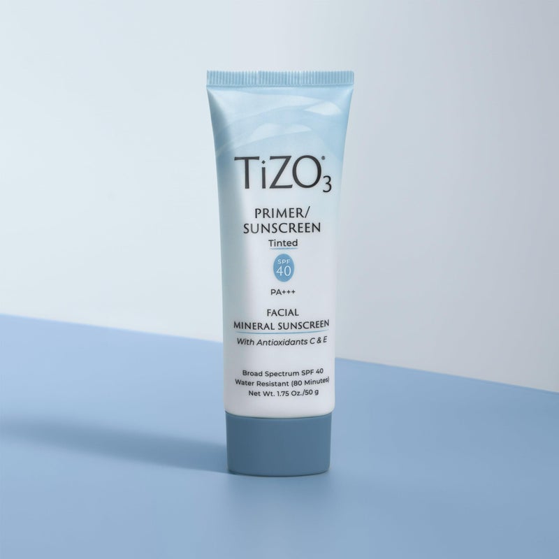 TiZO3 Facial Mineral Sunscreen and Primer, Tinted Broad Spectrum SPF 40 with Antioxidants, Sheer matte finish, Fragrance-Free, Oil-Free, Dermatologist-recommended, PA+++ 1.75 oz - Image 4