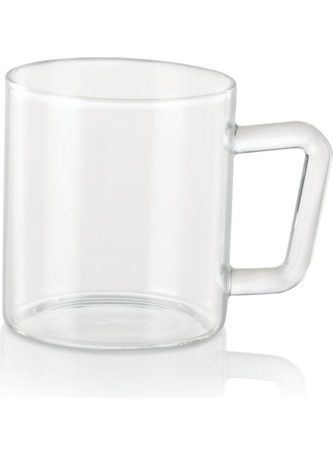 BOROSIL Set of 6 Classic Glass Mugs Clear 190ml - Image 4