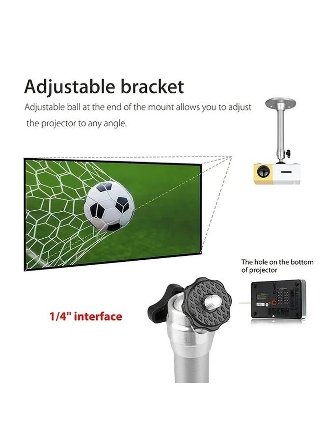 Silvery Wall Mounted Projector Hoisting Bracket Compatible With Hy300 Projector - Image 4