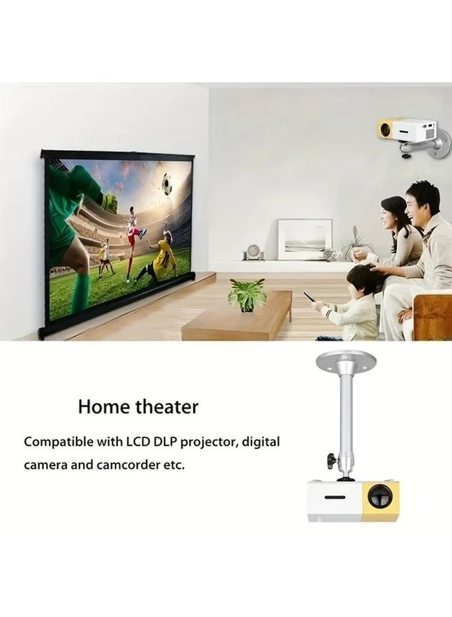 Silvery Wall Mounted Projector Hoisting Bracket Compatible With Hy300 Projector - Image 2
