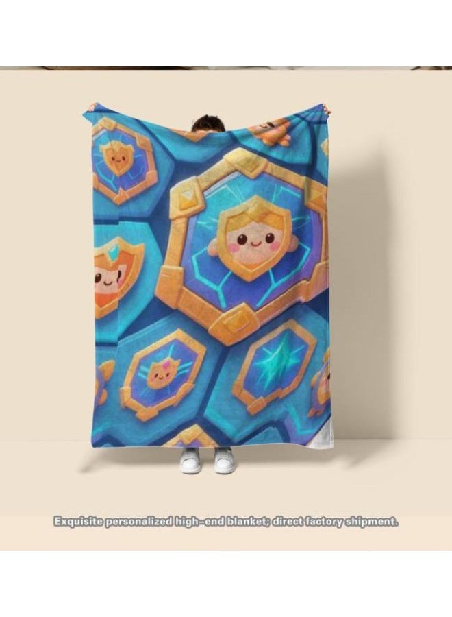 عام بطانية رقيقة من الفانيلا الكرتونية للأطفال والرضع (دافئة ومريحة، ومناسبة للنوم والألعاب) 70 سم * 100 سم - Image 2