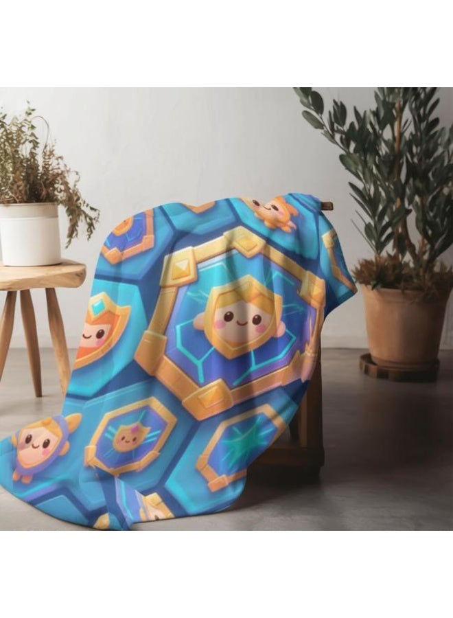 عام بطانية رقيقة من الفانيلا الكرتونية للأطفال والرضع (دافئة ومريحة، ومناسبة للنوم والألعاب) 70 سم * 100 سم - Image 4