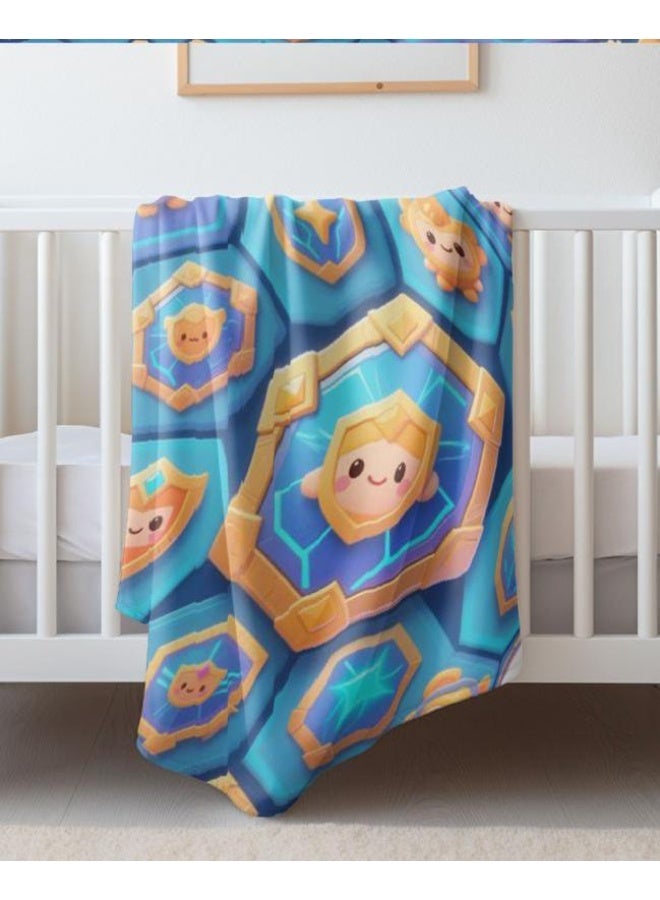 عام بطانية رقيقة من الفانيلا الكرتونية للأطفال والرضع (دافئة ومريحة، ومناسبة للنوم والألعاب) 70 سم * 100 سم - Image 1