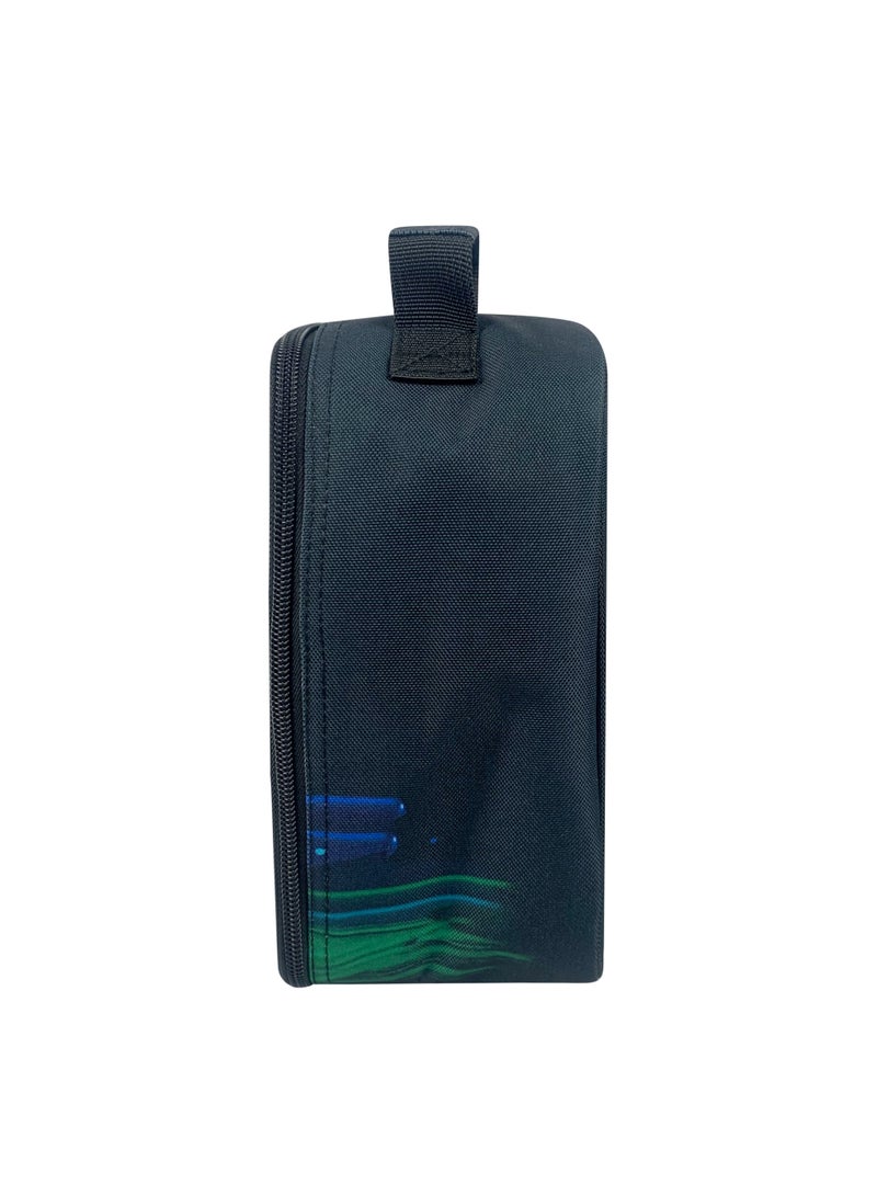 HYPE Kids Lunch Bag Black 3D Droplets | 4L Insulated Lunch Box | Thermal PVC Lining | Boys Girls School Picnic - Image 3