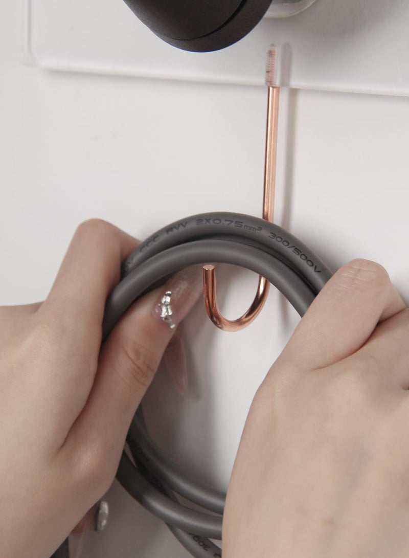 SOLARAE Wall Mount Hair Dryer Holder, Acrylic Attachments Organizer, Bracket Stand Storage Organizer, Hair Dryer Holder, Compatible with Dyson Supersonic for Bathroom Washroom - Image 2