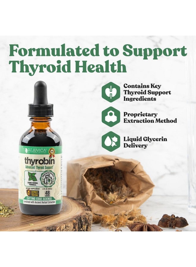Rejuvica Health Thyrobin - Advanced Thyroid Support Supplement - Liquid Delivery for Better Absorption - Iodine, Stinging Nettle, Kelp, Astragalus, Ashwagandha & More!  - Image 2
