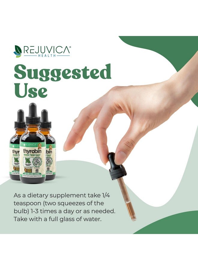 Rejuvica Health Thyrobin - Advanced Thyroid Support Supplement - Liquid Delivery for Better Absorption - Iodine, Stinging Nettle, Kelp, Astragalus, Ashwagandha & More!  - Image 4