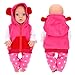 HONLAELLA 4 PCS Baby Doll Clothes and Accessories for 1416 Inch Born Baby Dolls 1 Pink Hooded Vest with Pants TShirt and 1 Hanger Outfit Clothing Set for Dolls - Image 4