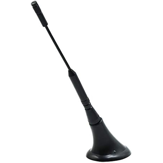 rayihni 2pcs DC 12V Black Adhesive Base Car Vehicle Roof Mount Decorative Antenna Aerial - Image 2