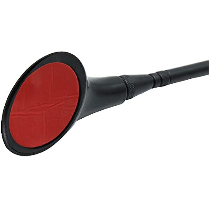 rayihni 2pcs DC 12V Black Adhesive Base Car Vehicle Roof Mount Decorative Antenna Aerial - Image 3