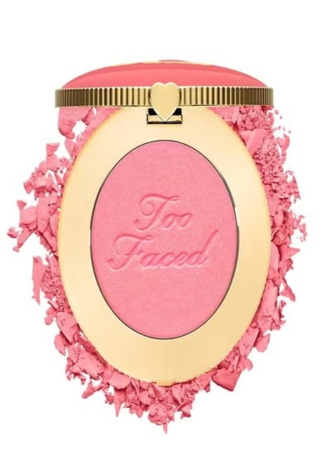 Too FacedCosmetics Too Faced Cloud Crush Blurring Powder Blush –  Golden Hour (5g) – Satin Peach Pink, Ultra-Smooth Velvet Powder Blush with Blurring, Buildable & Long-Wearing Soft-Focus Finish - Image 1