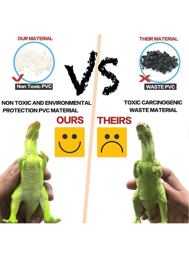 Kimicare Kids Dinosaur Figures Toys, 7 Inch 12 Pack Jumbo Plastic Dinosaur Playset, STEM Educational Realistic Dinosaurs Figurine for Boys Girls Toddlers - Image 3