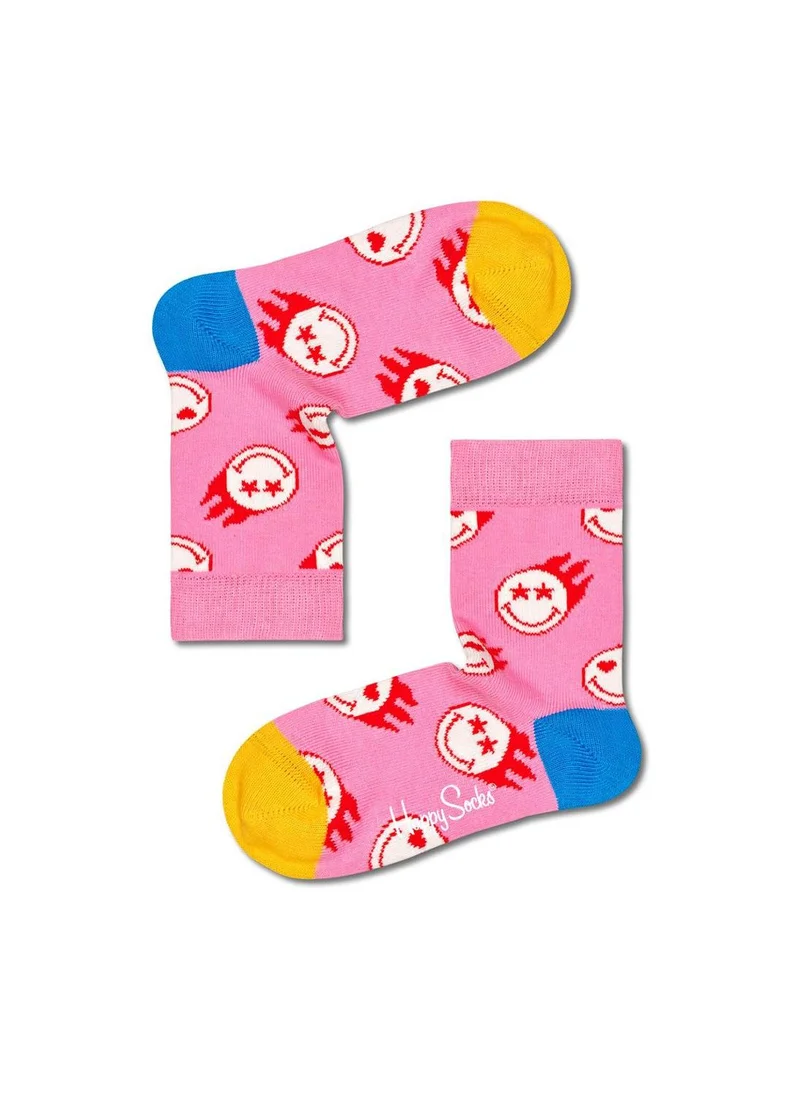 هابي سوكس KIDS FLAMING SMILEYWORLD SOCK