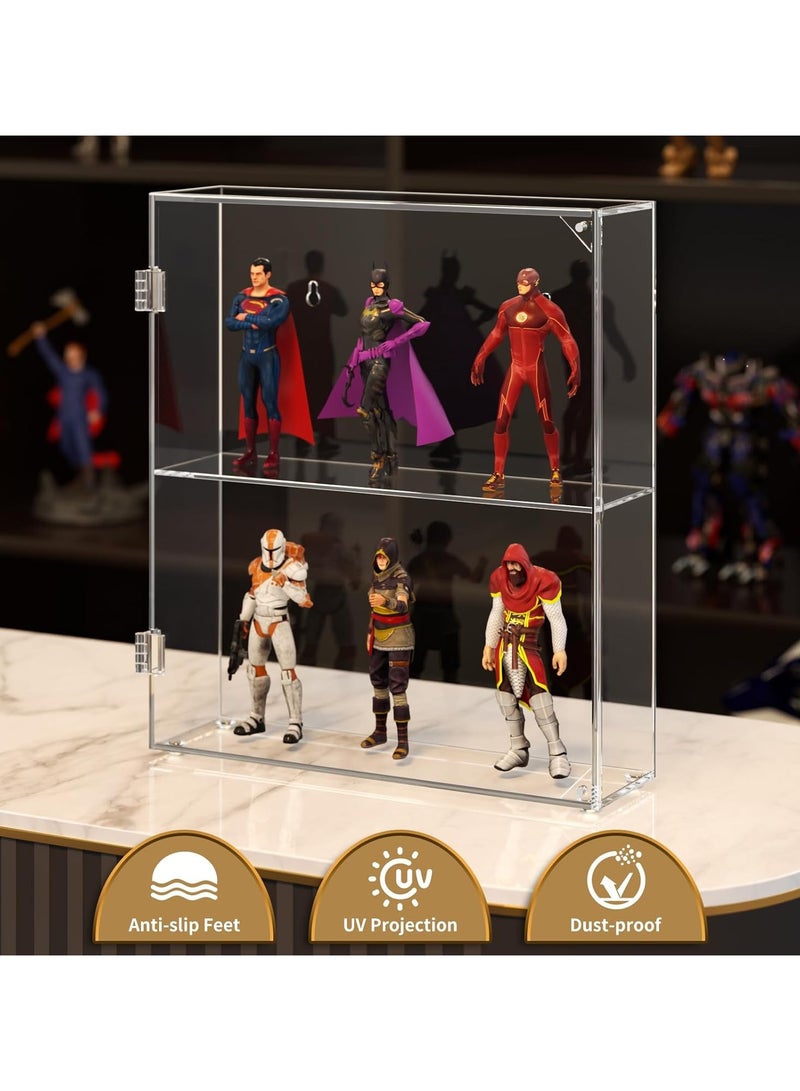 TPGP Acrylic Display Case, Clear Display Case for Funko Pop Figures, Wall Mounted or Desktop Dustproof Display Cabinet Box for Collectibles, Rock, Crystals, Mini Toys, Amiibo (3 Tiers) - Image 4