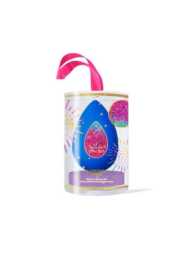 beautyblender Beautyblender® | Blending Queen Blend and Cleanse Set, Sapphire sponge and Speckled Violet Cleanser  - Image 1