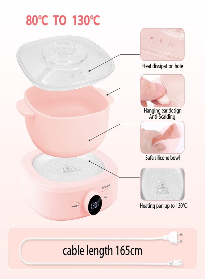 Moosec Wax Warmer Hair Removal, Adjustable Temperature, Digital Display Professional Hot Wax Warmer Pot with Silicone Bowl, Timer setting - Image 4