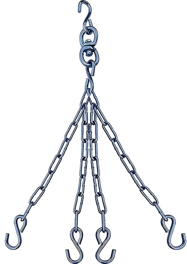 PSE Heavy Duty Steel Chain and Swivel for Punching Bags (Chrome) - Image 1