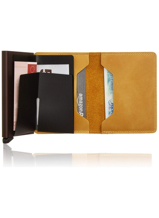 Slim Wallet Genuine Vintage Leather Rfid Safe Card Case For Max 12 Cards (Ochre) - pzsku/Z08E9A3838233BDA5FEC6Z/45/_/1714993943/9f644716-60f6-47f5-8863-f36769547fb8