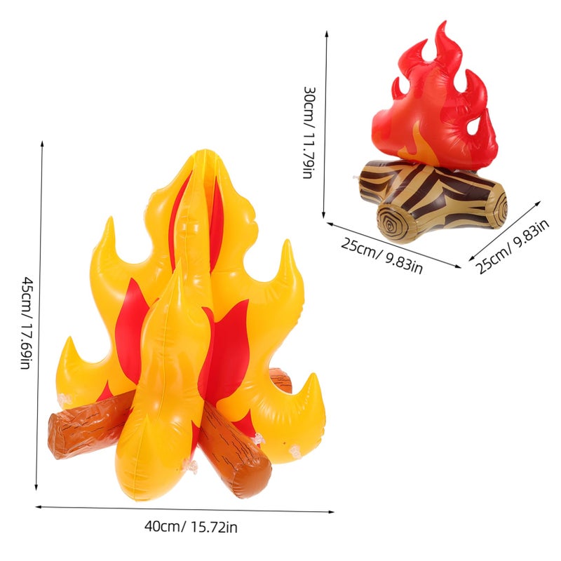 Realistic Flame Effect Outdoor Camping Lights 2 Pack Reusable For Backyard Parties - Image 3