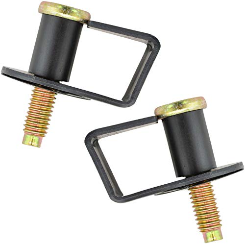TRQ Door Latch Striker Bolts Pair Set of 2 Compatible with Ford Lincoln Mercury - Image 1
