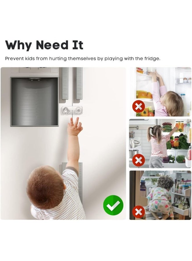 EUDEMON قفل ثلاجة آمن للأطفال - عبوة من 2 - Image 3