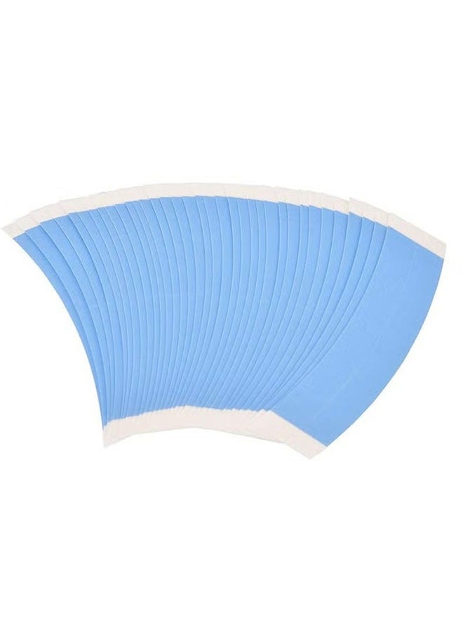 Generic 36 PCS Waterproof Lace Wig Tape Strips - Extra Strong Hold, No Shine, Invisible Double-Sided Adhesive for Wigs, Hairpieces & Toupee (Blue 1/4") - Image 1